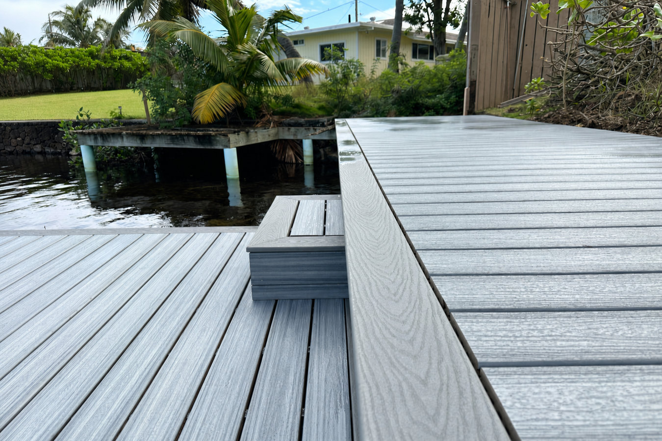 Trex deck installation